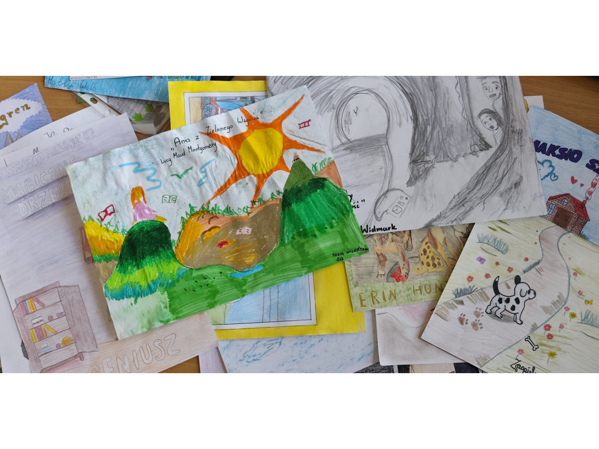 Kolaż przedstawiający prace uczniów