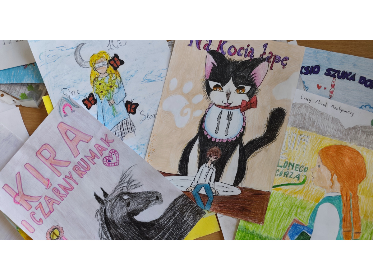 Kolaż przedstawiający prace uczniów